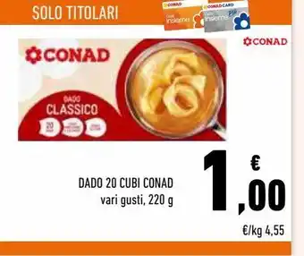 Conad Dado 20 cubi conad offerta