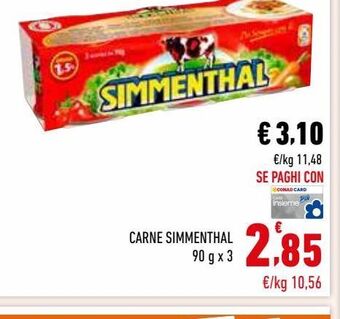 Conad Carne simmenthal offerta