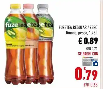 Conad Fuze tea regular / zero offerta