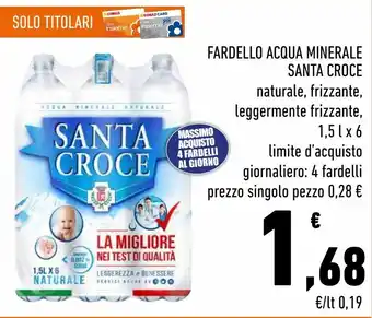 Conad Fardello acqua minerale santa croce offerta
