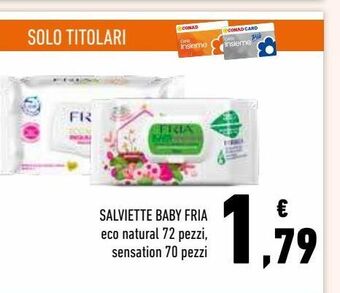 Conad Salviette baby fria offerta