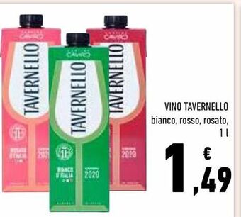 Conad Vino tavernello offerta
