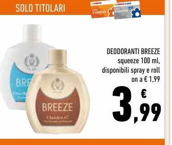 Conad Deodoranti breeze offerta