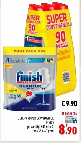 Conad Detersivo monodosi per lavastoviglie finish offerta