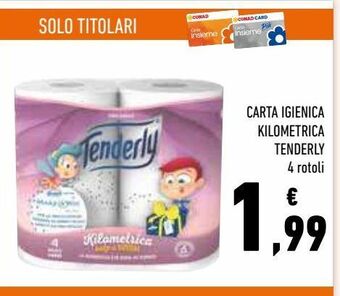Conad Carta igienica kilometrica tenderly offerta