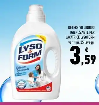 Conad Detersivo liquido igienizzante per lavatrice  lysoform offerta