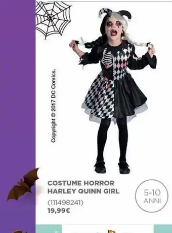 Toys Center Costume horror harley quinn girl offerta