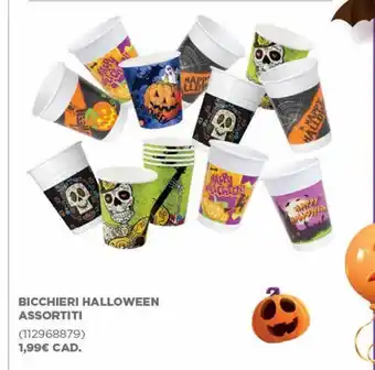 Bicchieri halloween assortiti