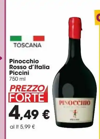 Carrefour Market Pinocchio rosso d''italia piccini 750 ml offerta