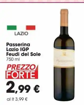 Carrefour Market Passerina lazio igp feudi del sole 750 ml offerta