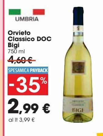 Carrefour Market Orvieto classico doc bigi 750 ml offerta