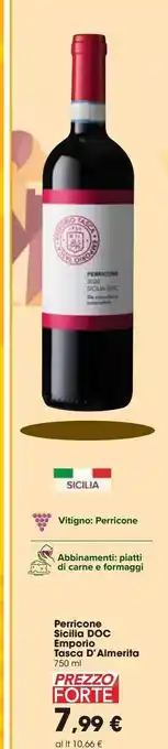 Perricone sicilia doc tasca d'almerita