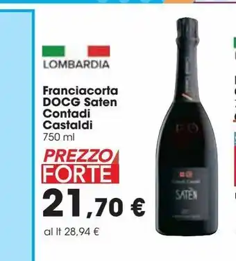 Carrefour Market Franciacorta docg saten contadi castaldi offerta