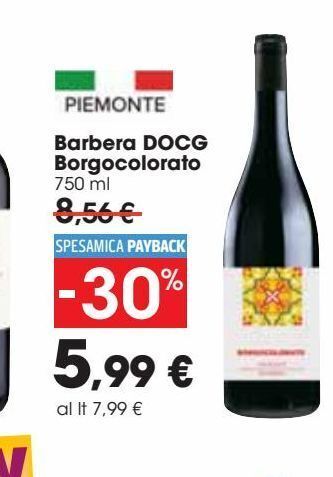 Carrefour Market Barbera docg borgocolorato 750 ml offerta