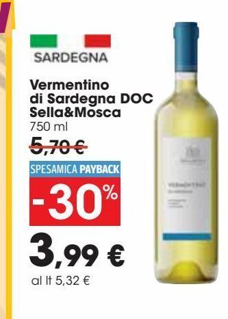 Carrefour Market Vermentino di sardegna doc stella & mosca offerta