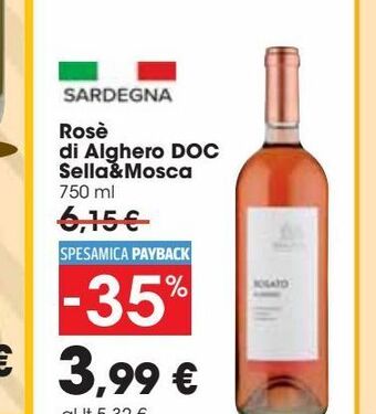 Carrefour Market Rose di alghero doc sella & mosca offerta