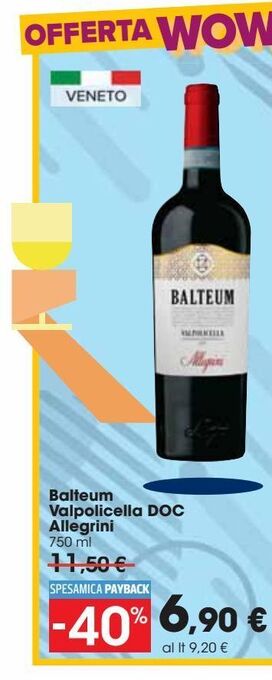 Carrefour Market Botteum valpolicella doc allegrini offerta