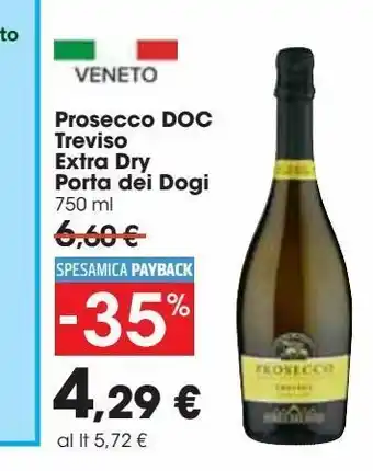 Carrefour Market Prosecco treviso extra dry porta dei dogi offerta