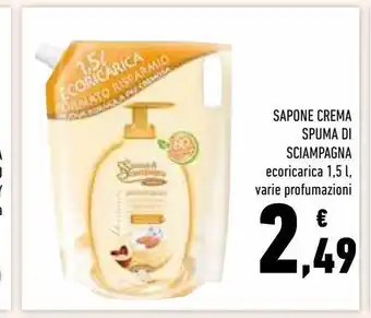 Conad Superstore Sapone crema spuma di sciampagna offerta
