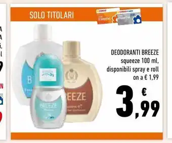 Conad Superstore Deodorante breeze offerta