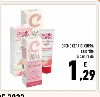 Creme cera di cupra