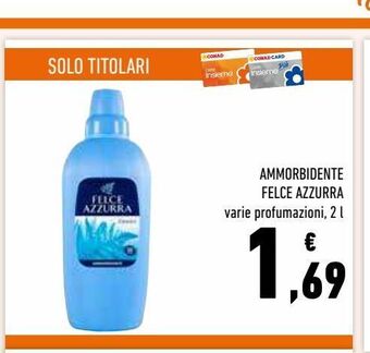 Conad Superstore Ammorbidente felce azzurra offerta