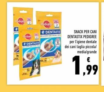 Conad Superstore Snacks per cani dentastix pedigree offerta