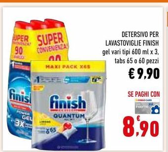 Conad Superstore Detersivo per lavastoviglie finish offerta