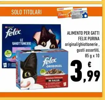Conad Superstore Alimento per gatti felix purina offerta