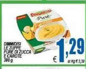 DEM Dimmidisi Le Zuppe Pure Di Zucca E carote 380g offerta