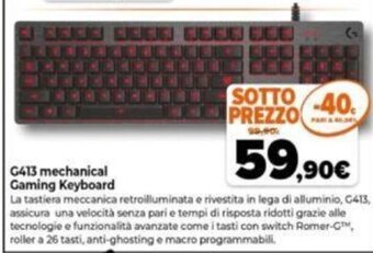 G413 mechanical Gaming Keyboard