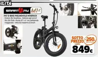 Expert Smart Way M1-X Fat E-Bike Pieghevole Mixrisck offerta