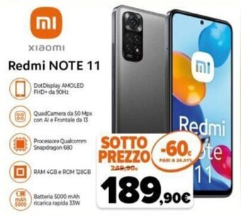 Expert Xiaomi Redmi Note 11 offerta