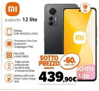 Expert xiaomi 12 lite offerta
