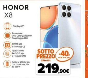 Expert Honor X8 offerta