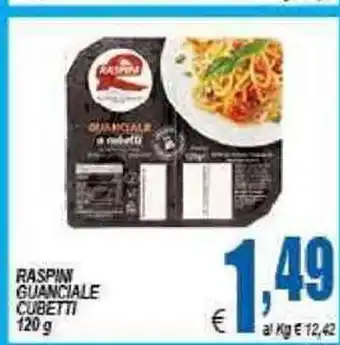 DEM Raspini Guanciale Cubetti 120g offerta