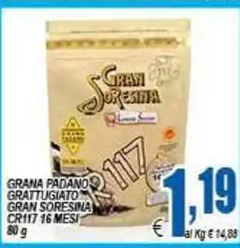 DEM Grana Padano Grattugiato Gran Soresina 80g offerta