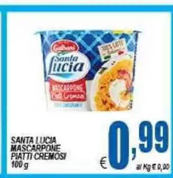 DEM Santa Lucia Mascarpone Piatti Cremosi 100g offerta