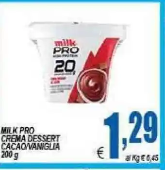 DEM Milk Pro Crema dessert Cacao/Vaniglia 200g offerta
