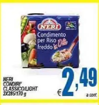 DEM Neri Condiri Classico/Light 2x285/170g offerta