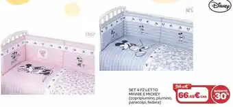 Bimbo Store Set 4 pz letto minnie e mickey offerta