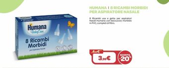Bimbo Store Humana 8 ricambi morbidi per aspiratore nasale offerta