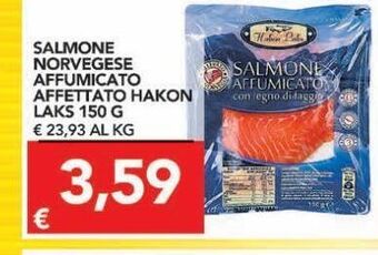 TuoDi Salmone norvegese affumicato affettato hakon laks 150 g offerta