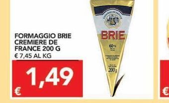 TuoDi Formaggio brie cremiere de france 200 g offerta
