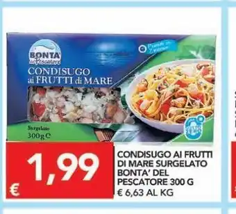 Condisugo ai frutti di mare surgelato bontà del pescatore