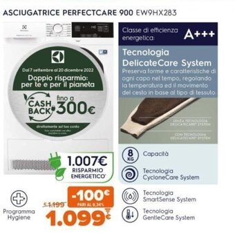 Expert Asciugatrice PerfectCare 900 EW9HX283 offerta
