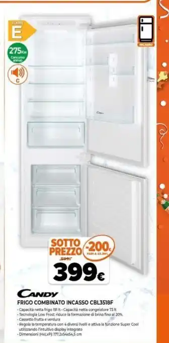 Expert Candy Frigo Combinato Incasso CBL3518F offerta