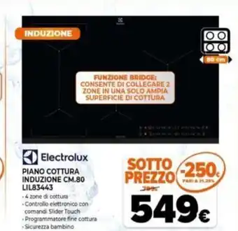Expert Electrolux Piano Cottura Induzione CM.80 LIL83443 offerta