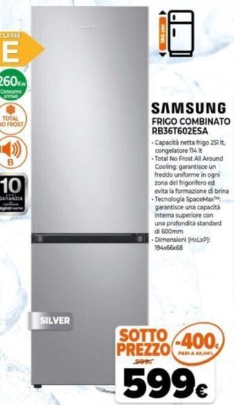 Expert Samsung Frigo Combinato RB36T602ESA offerta