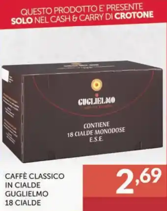Altasfera Guglielmo Caffè classico 18 cialde offerta